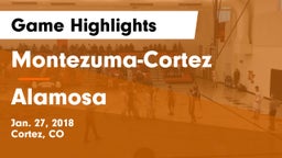 Montezuma-Cortez  vs Alamosa  Game Highlights - Jan. 27, 2018