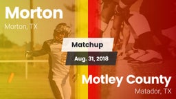Matchup: Morton vs. Motley County  2018