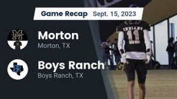 Recap: Morton  vs. Boys Ranch  2023