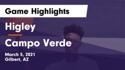 Higley  vs Campo Verde  Game Highlights - March 5, 2021