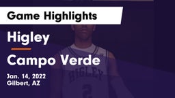 Higley  vs Campo Verde  Game Highlights - Jan. 14, 2022