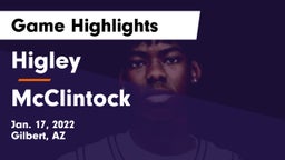Higley  vs McClintock  Game Highlights - Jan. 17, 2022