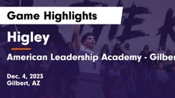 Higley  vs American Leadership Academy - Gilbert  Game Highlights - Dec. 4, 2023