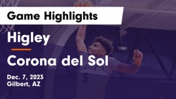 Higley  vs Corona del Sol  Game Highlights - Dec. 7, 2023