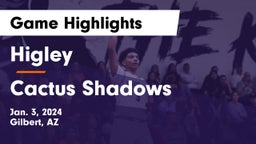 Higley  vs Cactus Shadows  Game Highlights - Jan. 3, 2024