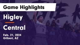 Higley  vs Central  Game Highlights - Feb. 21, 2024