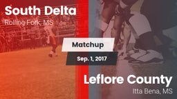 Matchup: South Delta vs. Leflore County  2017