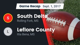 Recap: South Delta  vs. Leflore County  2017