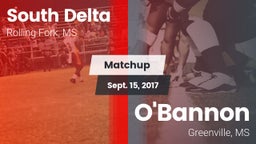 Matchup: South Delta vs. O'Bannon  2017