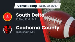 Recap: South Delta  vs. Coahoma County  2017