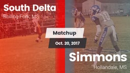 Matchup: South Delta vs. Simmons  2017