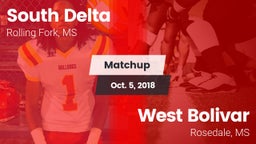 Matchup: South Delta vs. West Bolivar  2018