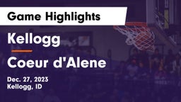Kellogg  vs Coeur d'Alene  Game Highlights - Dec. 27, 2023