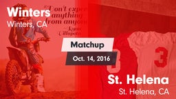 Matchup: Winters vs. St. Helena  2016
