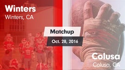 Matchup: Winters vs. Colusa  2016