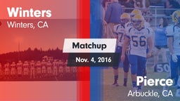 Matchup: Winters vs. Pierce  2016