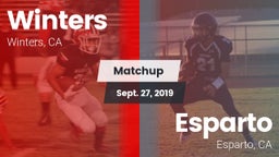 Matchup: Winters vs. Esparto  2019