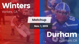 Matchup: Winters vs. Durham  2019