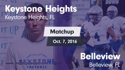 Matchup: Keystone Heights vs. Belleview  2016