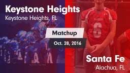 Matchup: Keystone Heights vs. Santa Fe  2016
