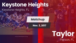 Matchup: Keystone Heights vs. Taylor  2017