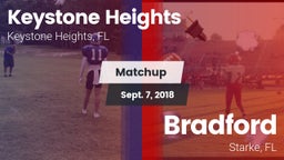 Matchup: Keystone Heights vs. Bradford  2018