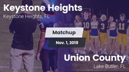 Matchup: Keystone Heights vs. Union County  2019