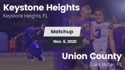 Matchup: Keystone Heights vs. Union County  2020