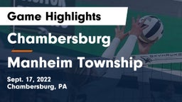 Chambersburg  vs Manheim Township  Game Highlights - Sept. 17, 2022