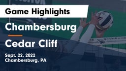 Chambersburg  vs Cedar Cliff  Game Highlights - Sept. 22, 2022