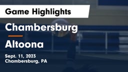 Chambersburg  vs Altoona  Game Highlights - Sept. 11, 2023