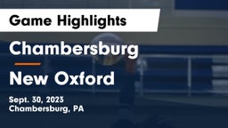 Chambersburg  vs New Oxford  Game Highlights - Sept. 30, 2023