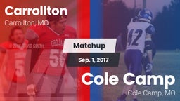 Matchup: Carrollton vs. Cole Camp  2017