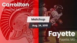 Matchup: Carrollton vs. Fayette  2018