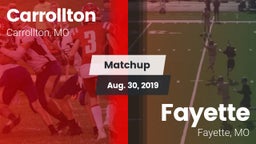 Matchup: Carrollton vs. Fayette  2019