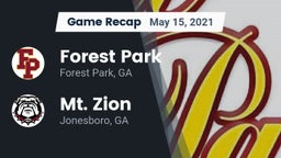 Recap: Forest Park  vs. Mt. Zion  2021