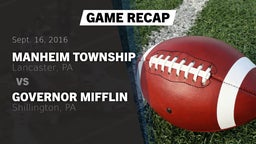 Recap: Manheim Township  vs. Governor Mifflin  2016