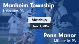 Matchup: Manheim Township vs. Penn Manor  2016