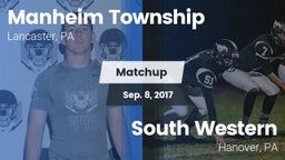 Matchup: Manheim Township vs. South Western  2017