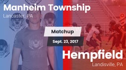 Matchup: Manheim Township vs. Hempfield  2017