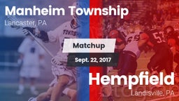 Matchup: Manheim Township vs. Hempfield  2017