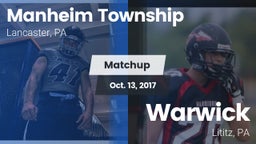 Matchup: Manheim Township vs. Warwick  2017