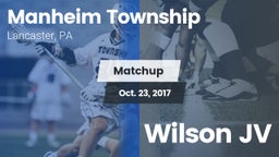 Matchup: Manheim Township vs. Wilson JV 2017