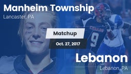 Matchup: Manheim Township vs. Lebanon  2017