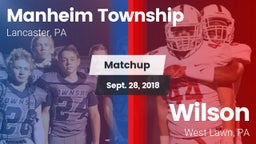 Matchup: Manheim Township vs. Wilson  2018