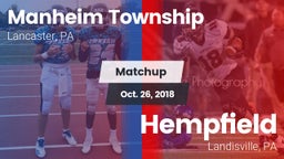 Matchup: Manheim Township vs. Hempfield  2018