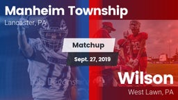 Matchup: Manheim Township vs. Wilson  2019