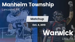 Matchup: Manheim Township vs. Warwick  2019