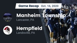 Recap: Manheim Township  vs. Hempfield  2020