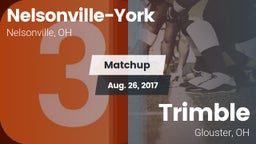 Matchup: Nelsonville-York vs. Trimble  2017